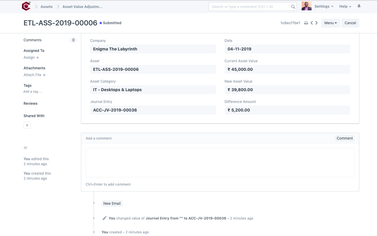 asset-value-adjustement
