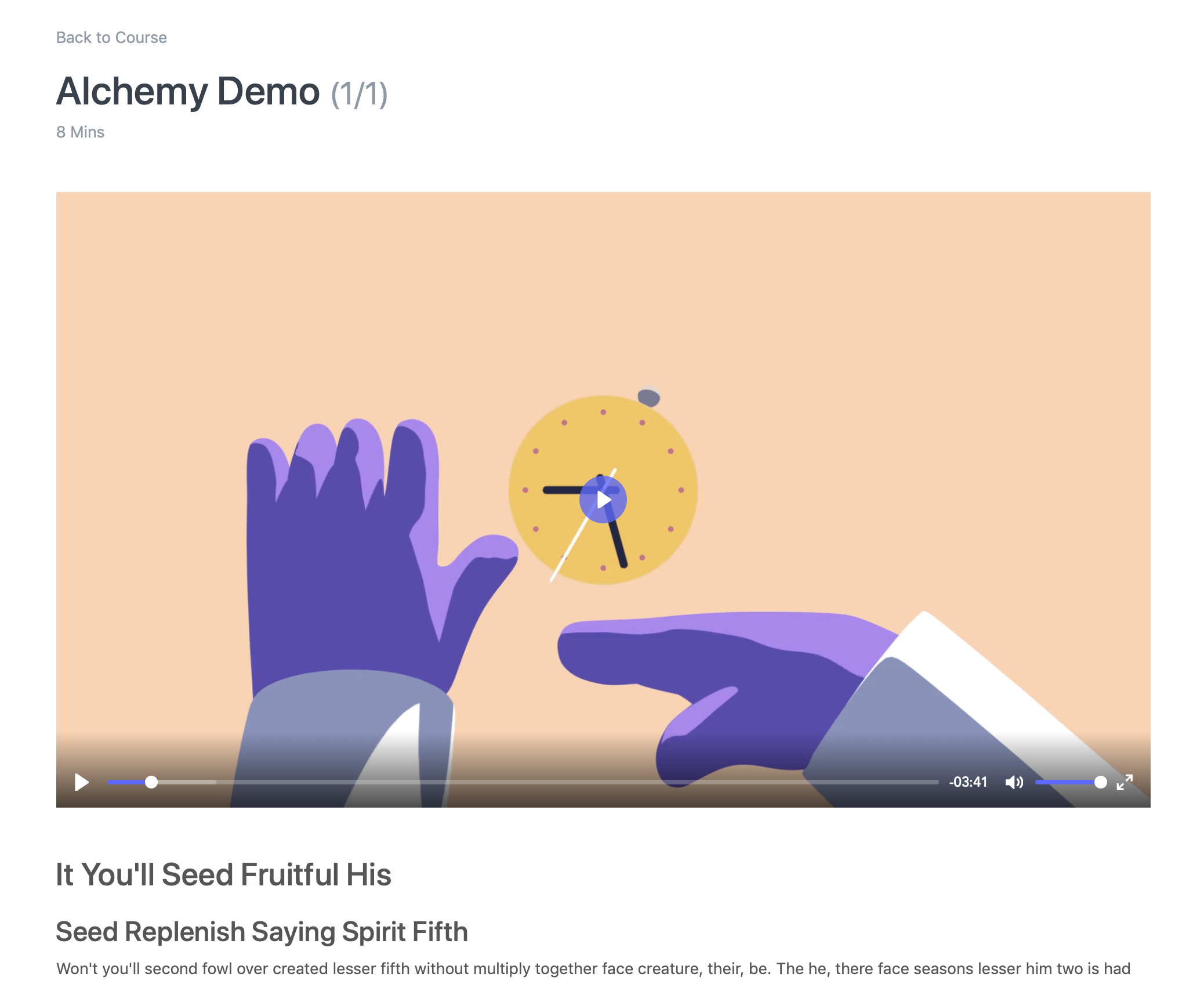 Learning Management System