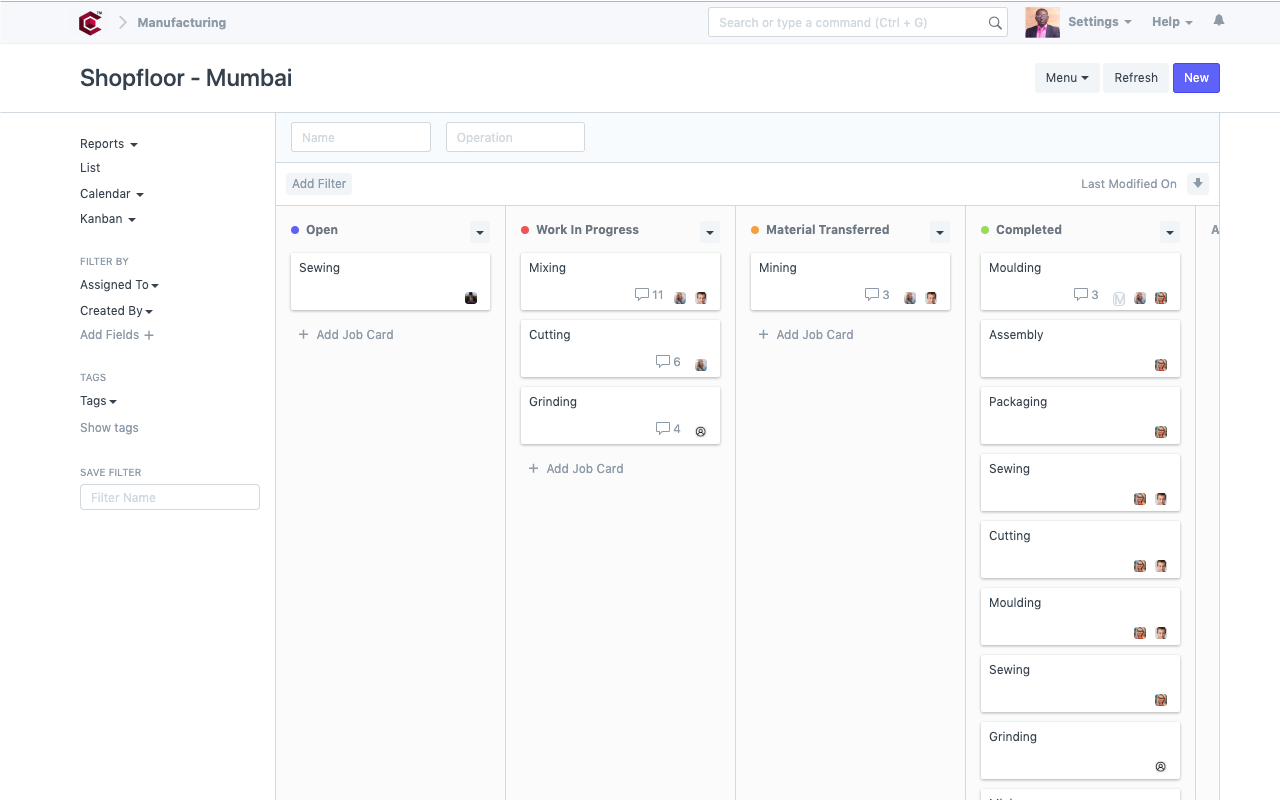 Medical Device Manufacturing ERP - Shop Floor Management